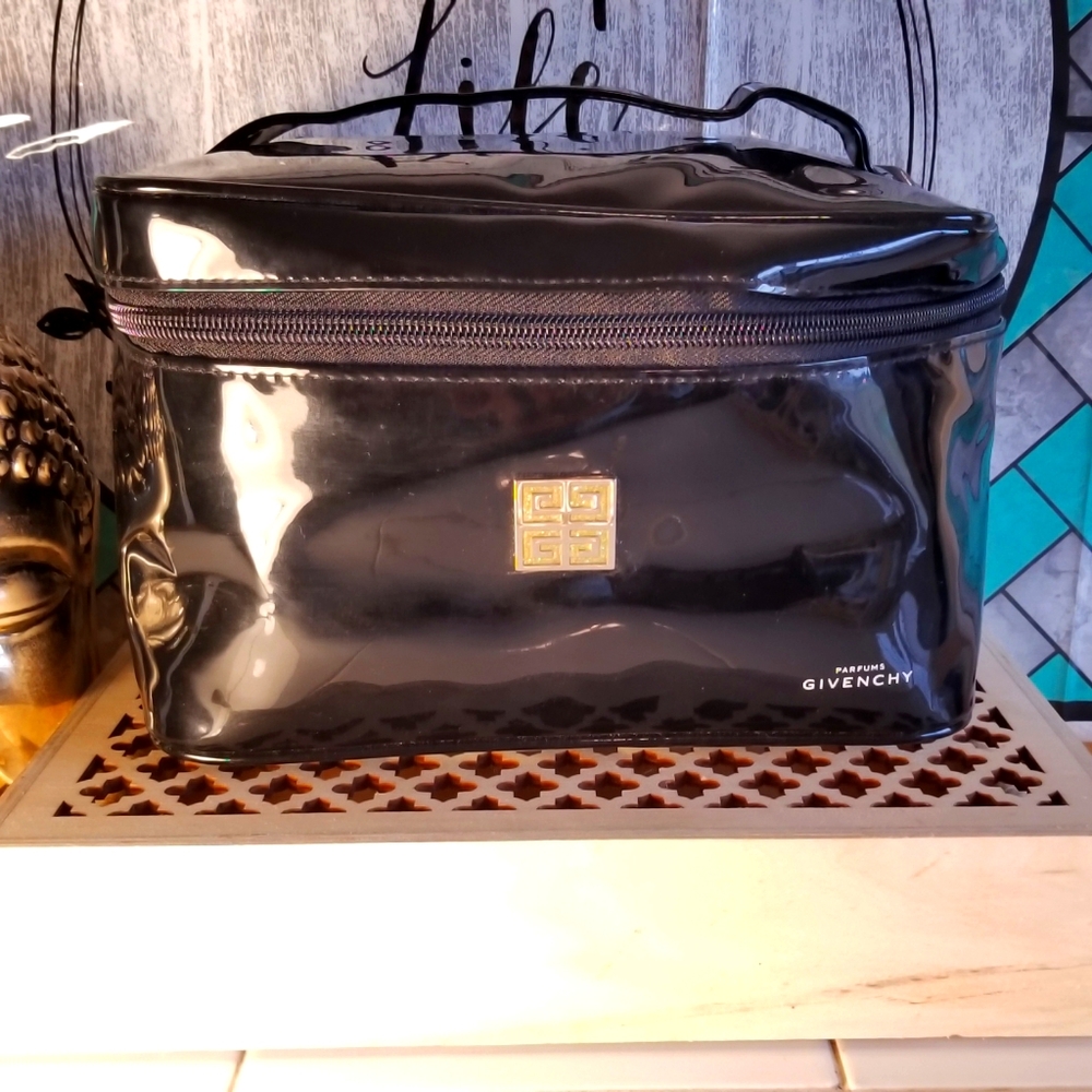 Givenchy Black Patent Travel Bag